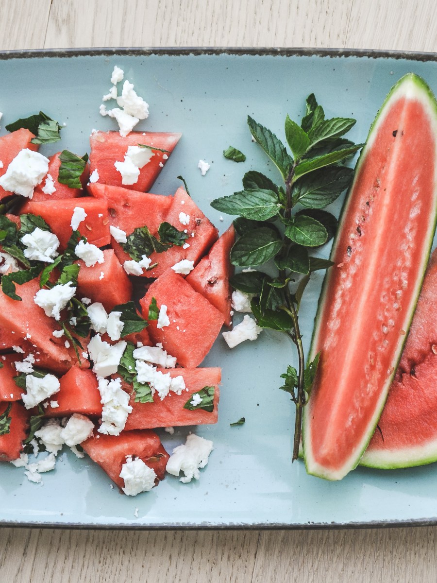 Watermelon, feta and mint&nbsp;salad