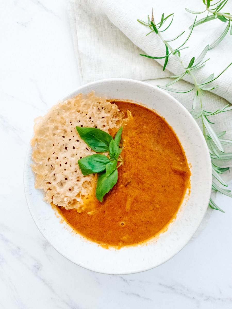 Oven Roasted Tomato and Basil&nbsp;Soup